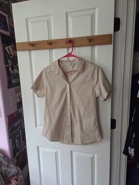 Port Authority Beige Short-Sleeve Shirt